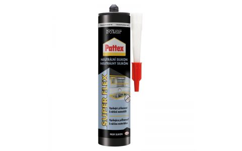 Silikón Pattex Super Flex Neutrálny, transparentný, 280 ml Silikón Pattex Super Flex Neutrálny, transparentný, 280 ml