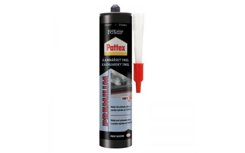 Silikón Pattex Premium Kachliarsky, čierny, 280 ml Silikón Pattex Premium Kachliarsky, čierny, 280 ml