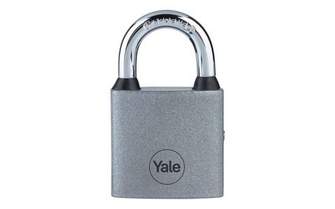 Zámok Yale Y111S/50/125/1, visiaci, železný, strieborný, 50 mm, 3 kľúče