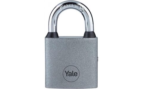 Zámok Yale Y111S/60/132/1, visiaci, železný, strieborný, 63 mm, 3 kľúče