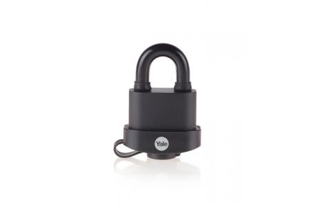 Zámok Yale Y220B/51/118/1, High Security, visiaci, laminovaná oceľ, čierny, 53 mm, 3 kľúče Zámok Yale Y220B/51/118/1, High Security, visiaci, laminovaná oceľ, čierny, 53 mm, 3 kľúče