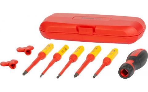 Sada skrutkovačov Strend Pro, VDE 8 dielna, ploché + Phillips, elektrikárske