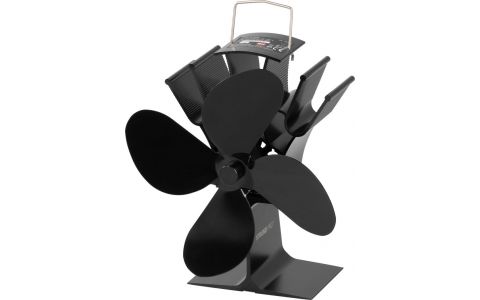 Ventilátor Strend Pro, krbový, stojanový, poháňaný teplom, 4-lopatkový, čierny Ventilátor Strend Pro, krbový, stojanový, poháňaný teplom, 4-lopatkový, čierny