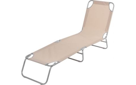 Lehátko PANAMA, béžové, 188x55x27 cm