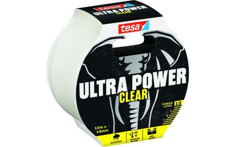 Páska tesa® Ultra Power Clear, opravná, PE, transparentná, 48 mm, L-10 m