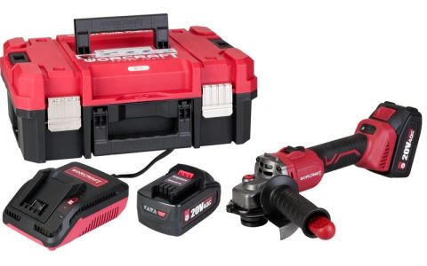 Set Worcraft XCUBE003 ShareSYS Toolbox, uhlová brúska CAG-S20LiBS 125 mm, 2x 4.0 Ah akumulátor, 1x nabíjačka