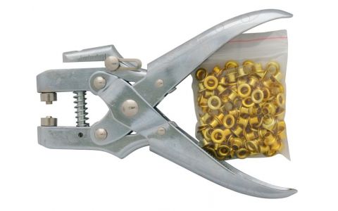 Kliešte na duté nity Strend Pro MPT1205, očkovacie, + 100 ks očiek