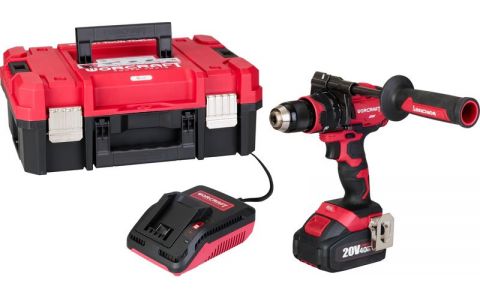 Set Worcraft XCUBE004 ShareSYS Toolbox, bezuhlíkový skrutkovač CHD-S20LiBH, 1x 4.0 Ah akumulátor, 1x nabíjačka