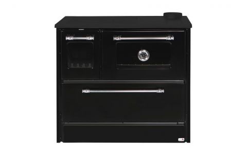 Sporák 701-G OMEGA Kuzine, so sklom, čierny, pravý vývod