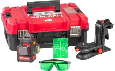 Laser Worcraft XCUBE026 ShareSYS Toolbox, 3x3D Green Beam, bez aku