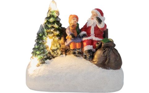 Dekorácia MagicHome Vianoce, Santa s dieťaťom, LED, 2xAAA, interiér, 9,5x6x8 cm, sellbox 12 ks Dekorácia MagicHome Vianoce, Santa s dieťaťom, LED, 2xAAA, interiér, 9,5x6x8 cm, sellbox 12 ks