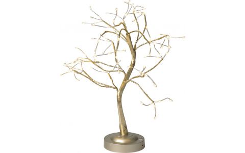 Dekorácia MagicHome Vianoce, stromček, 108 LED teplá biela, 3xAA, USB, jednoduché svietenie, 45 cm