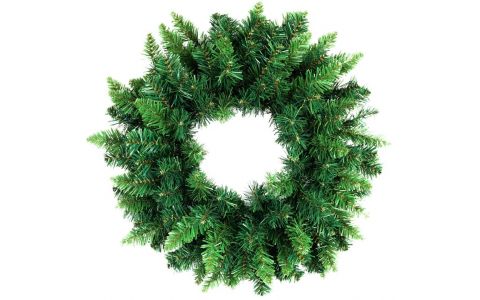 Veniec MagicHome Vianoce, prírodný, 45 cm, 160 vetiev, EXTRA HUSTÝ