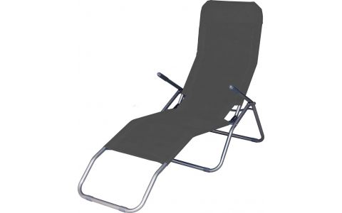 Lehátko JAMAICA, tmavo-šedé, 140x60x96 cm