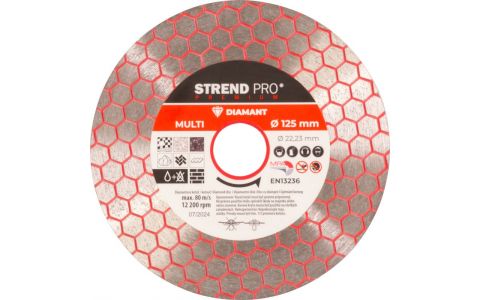 Kotúč Strend Pro Premium, 125 mm, hexagonal, diamantový, rezný, multi