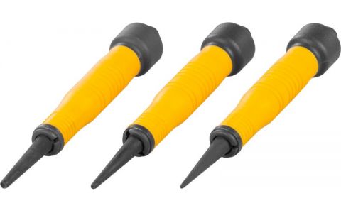 Sada dierovačov Strend Pro Premium, 3 dielna, Bi-materiál rukoväť, 1-2-3"/32" Sada dierovačov Strend Pro Premium, 3 dielna, Bi-materiál rukoväť, 1-2-3"/32"
