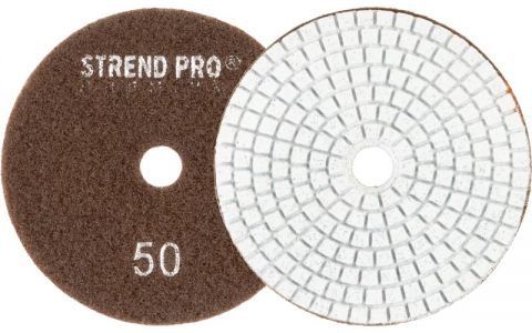 Kotúč Strend Pro Premium P50, 100 mm, leštiaci, diamantový, suchý zips, za mokra leštenie brúsenie