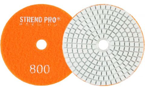 Kotúč Strend Pro Premium P800, 100 mm, leštiaci, diamantový, suchý zips, za mokra leštenie brúsenie