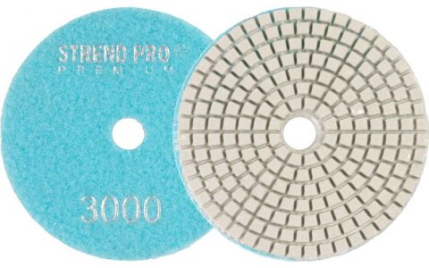 Kotúč Strend Pro Premium P3000, 100 mm, leštiaci, diamantový, suchý zips, za mokra leštenie brúsenie