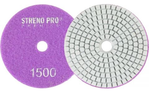 Kotúč Strend Pro Premium P1500, 100 mm, leštiaci, diamantový, suchý zips, za mokra leštenie brúsenie