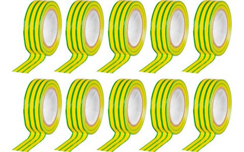 Páska Strend Pro, 19 mm, L-10 m, max. 80°C, 600V, zelenožltá, izolačná, lepiaca, PVC, bal. 10 ks