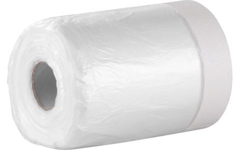 Fólia krycia Strend Pro, 550 mm, L-30 m, PE, maliarska, s maskovacou lepiacou páskou, zakrývacia na podlahu Fólia krycia Strend Pro, 550 mm, L-30 m, PE, maliarska, s maskovacou lepiacou páskou, zakrývacia na podlahu