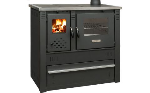 Sporák Pro PANONIA Steel, čierny, pravý vývod