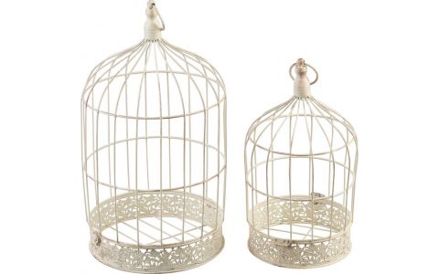 Dekorácia MagicHome Mecco, Klietka pre vtáky, set 2 ks