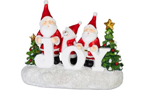 Dekorácia MagicHome Vianoce, Santa JOY, 11x24.5x19.5 cm Dekorácia MagicHome Vianoce, Santa JOY, 11x24.5x19.5 cm