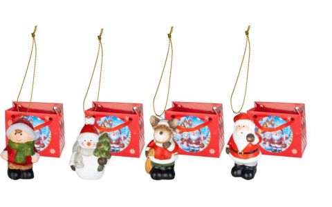 Dekorácia MagicHome Vianoce, 4x6x9 cm, Sellbox 24 ks
