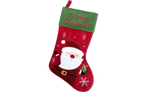 Dekorácia MagicHome Vianoce, Čižma, vzor santa, 25 x 41 cm Dekorácia MagicHome Vianoce, Čižma, vzor santa, 25 x 41 cm