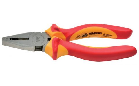 Kliešte Whirlpower® 15701-321 180 mm, elektrikárske, kombinované, VDE 1000, DIN5746