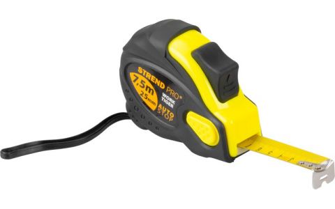 Meter Strend Pro WorkTiger 7H 7,5 m, 25 mm, Autostop, zvinovací, pogumovaný