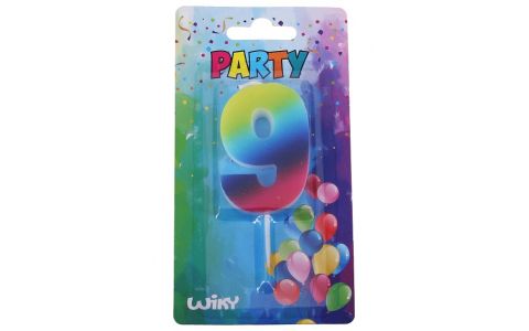 Tortová sviečka dúhová č.9