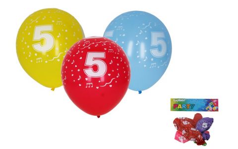 Balóny s číslom 5./5ks