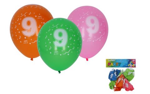 Balóny s číslom 9./5ks