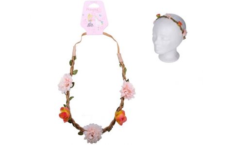 Čelenka veniec s kvetinkami 1ks