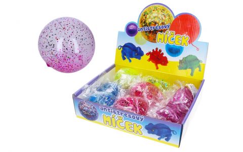 Loptička antistresová s trblietkami