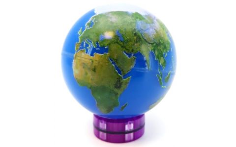 Vodná loptička zemeguľa 6cm