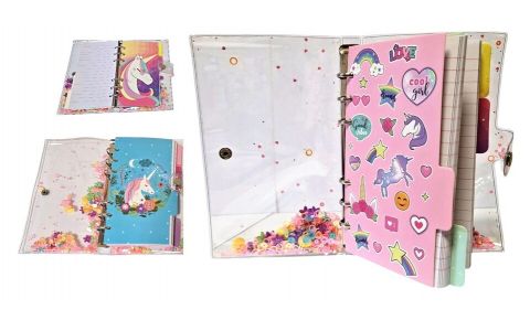 Notes 13x19,5cm 80listov jednorožec mix