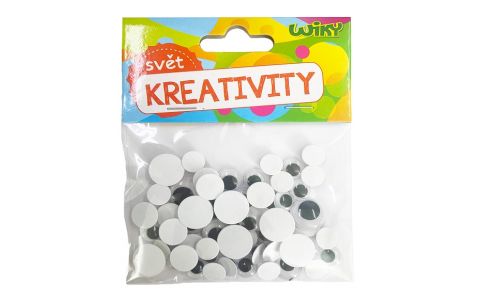 Kreativity Pohyblivé oči 60ks mix