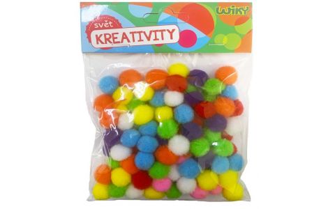 Pom-pom guličky 100ks