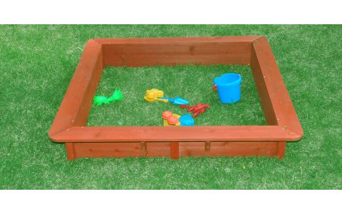 Pieskovisko drevené 120x120x20 cm