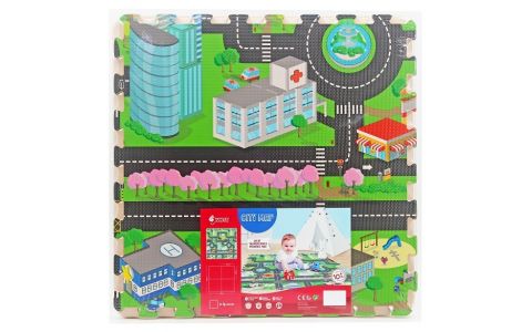 Penové mäkké puzzle bloky Mesto 60x60cm/4kusy