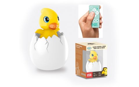 Baby lampička s hudbou na diaľkové ovládanie 18cm