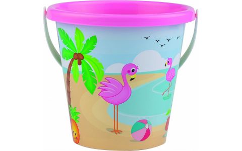 Ružový kýblik do piesku Plameniak
