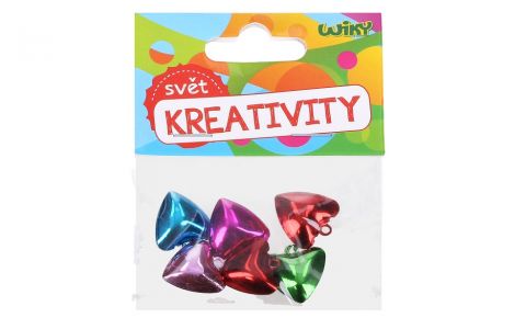 Zvonček-srdce farebný 6ks