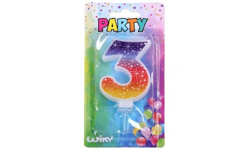 Tortová sviečka s hviezdami č.3