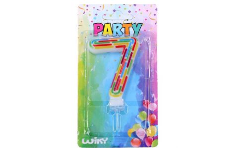 Tortová sviečka s čiarkami č.7