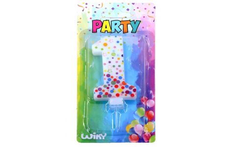 Tortová sviečka s bodkami č.1